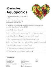 English Worksheet: CBS 60 minutes Australia - Aquaponics