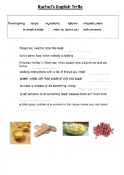 English Worksheet: Rachels English Trifle hdt