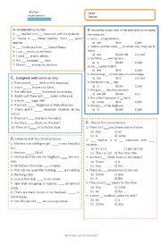 English Worksheet: Test 