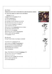 English Worksheet: Listening Comprehension Song  More than Words by Extreme