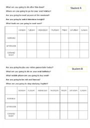 English Worksheet: Future - Conversation class GOING TO