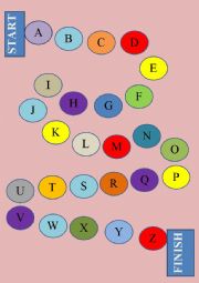 English Worksheet: Board game- english alphabet