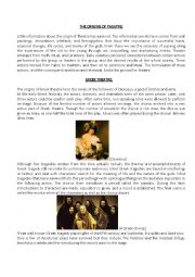 English Worksheet: The Origins of Theatre