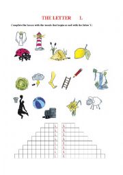 English Worksheet: The Letter L