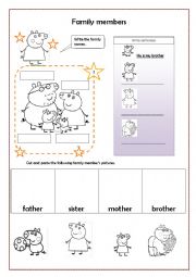 English Worksheet: Family