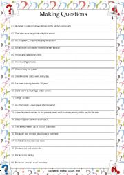 English Worksheet: ....:::: PRACTICE MAKING QUESTIONS - 04 ::::....