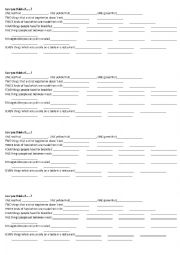 English Worksheet: Food - speaking activity