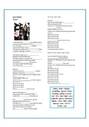 English Worksheet: katy perry - roar