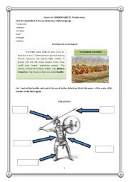 English Worksheet: Ancient Greece Persian wars