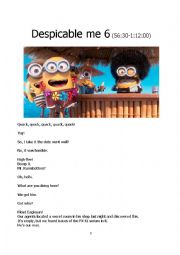 English Worksheet: The Movie 