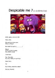 English Worksheet: The Movie 