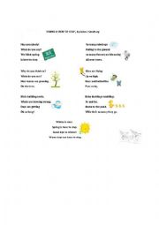 English Worksheet: Poem. 