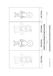 English Worksheet: dress the kids
