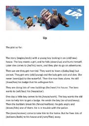 Up - Movie Plot Worksheet