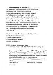 English Worksheet: worksheet about films