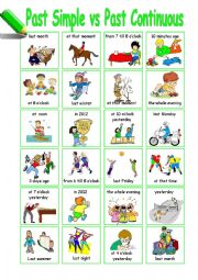 English Worksheet: Past Simple vs Past Continuos