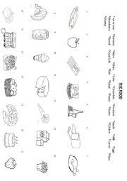 English Worksheet: The food