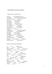 English Worksheet: PRESENT SIMPLE AND CONTINUE
