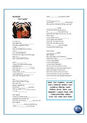 English Worksheet: no doubt - dont speak