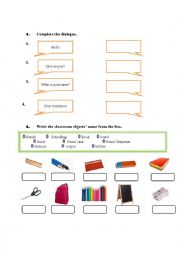 English Worksheet: Quiz for the beginner
