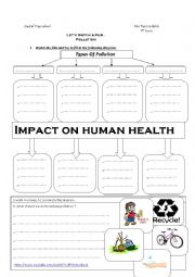 English Worksheet: pollution