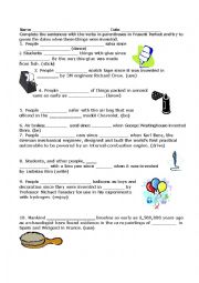 English Worksheet: Present Perfect Inventions