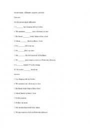 English Worksheet: Simple Present Practice