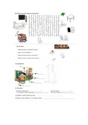 English Worksheet: School