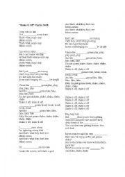 Taylor Swift Shake It Off Esl Worksheet By Mo Solbes