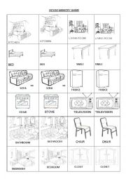 HOUSE -MEMORY GAME