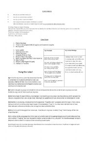 English Worksheet: Class Rules 