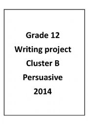 writing project persuasive