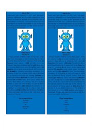 English Worksheet: Prepositions (card game 2)