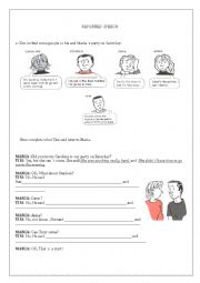 English Worksheet: Reported speech