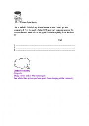 English Worksheet: Letter of advice