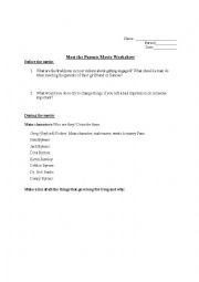 Meet the Parents Movie Worksheet