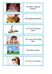 English Worksheet: Hobbies domino