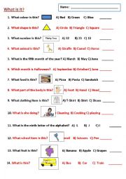 English Worksheet: What is it? - A general knowledge document.