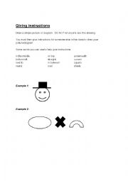 English Worksheet: Giving Instructions