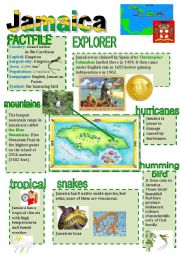 English Worksheet: Jamaica facts
