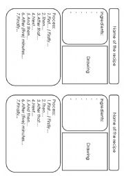 English Worksheet: Recipe booklet