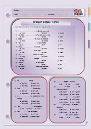 English Worksheet: Present Simple Tense