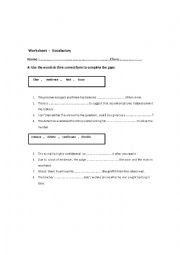 Vocabulary worksheet - 