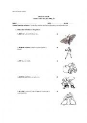 English Worksheet: Animals in sports