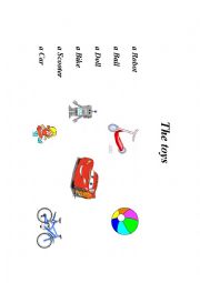 English Worksheet: Toys