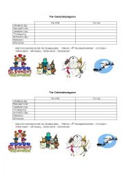 English Worksheet: Celebrations - Dates