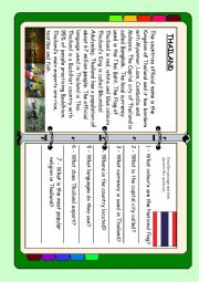 English Worksheet: ASEAN series - Thailand