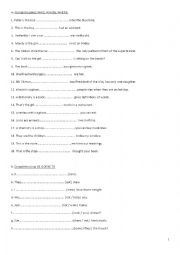 English Worksheet: worksheet