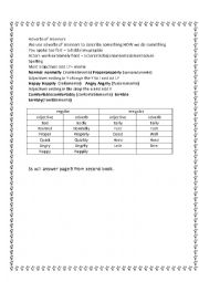 English Worksheet: adverbs of manners