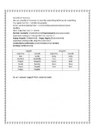 English Worksheet: adverbs of manners